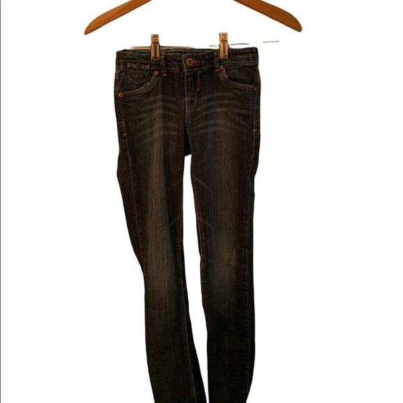 LEVI’S Girls Skinny Fit Jeans With Adjustable Waistband - Dark Wash / Size: 8R - Picture 1 of 11